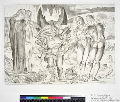 The Circle of the Thieves: Agnolo Brunelleschi Attacked by a Six-Footed Serpent, Illustration to the 